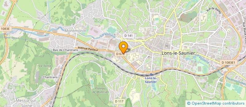 localisation de l'entreprise L & M BEAUTE à LONS-LE-SAUNIER