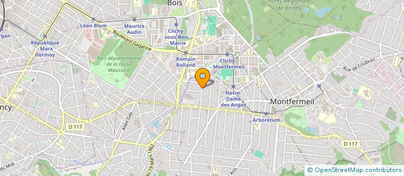 localisation de l'entreprise L.M.C  MONTFERMEIL
