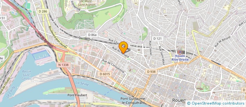 localisation de l'entreprise L.M.C. à ROUEN