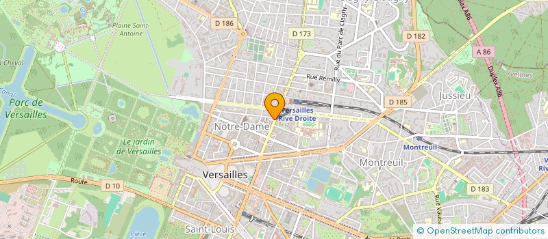 localisation de l'entreprise L.M.C.F. à VERSAILLES
