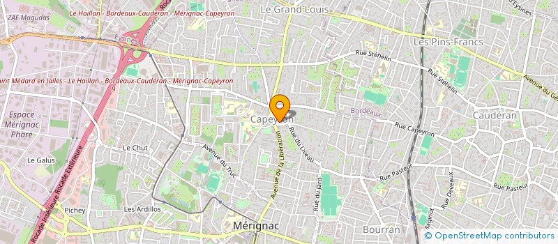 localisation de l'entreprise L.M. CAPEYRON  MERIGNAC