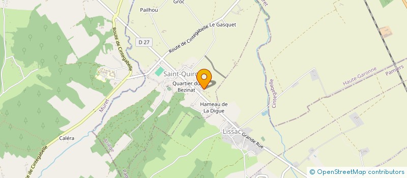 localisation de l'entreprise L.M. CARRELAGES.  SAINT-QUIRC