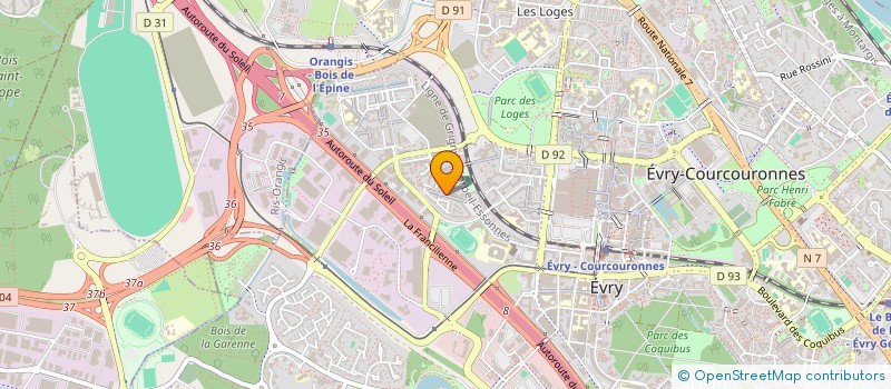 localisation de l'entreprise L&M CARS  EVRY-COURCOURONNES