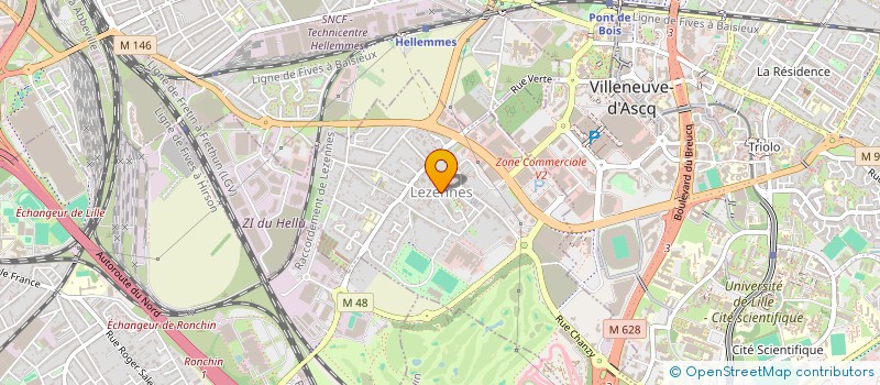 localisation de l'entreprise L.M. CINEMA VIDEO CLUB DE CINEASTES DE LILLE METROPOLE à LILLE