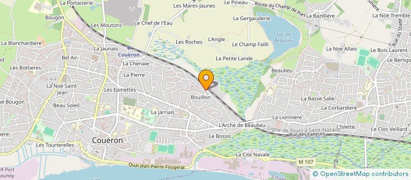 localisation de l'entreprise L.M. COUVERTURE ELECTRICITE à COUERON
