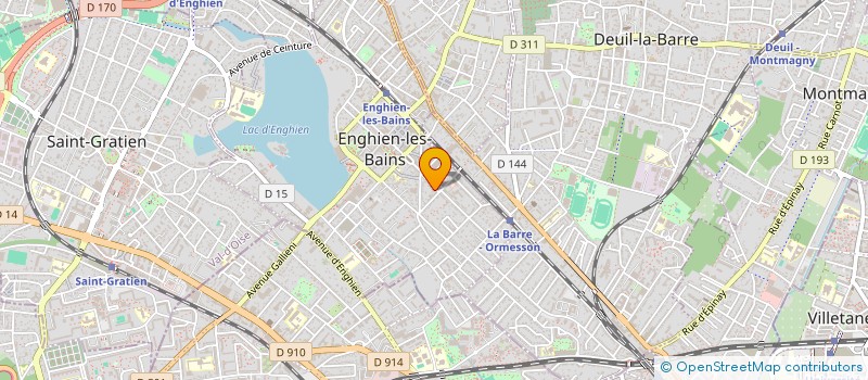 localisation de l'entreprise L.M.D.A. à ENGHIEN-LES-BAINS