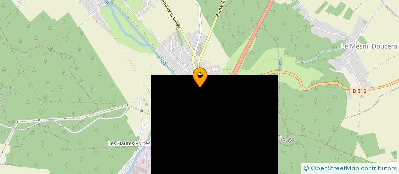 localisation de l'entreprise L.M.D DENTAL.  NORMANVILLE