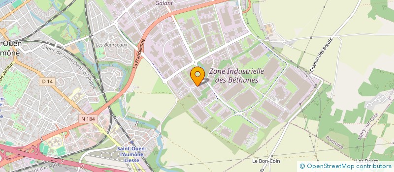 localisation de l'entreprise L M D F  SAINT-OUEN-L'AUMONE