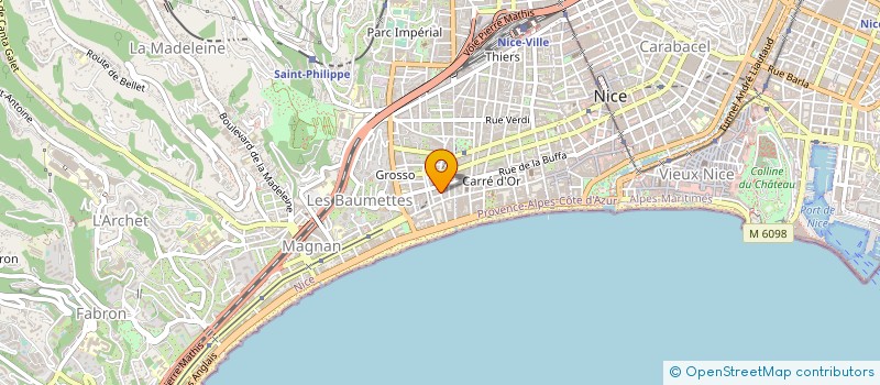 localisation de l'entreprise L M D I à NICE