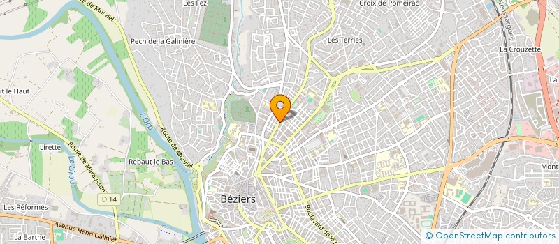 localisation de l'entreprise L M D S LES MAISONS DU SOLEIL  BEZIERS