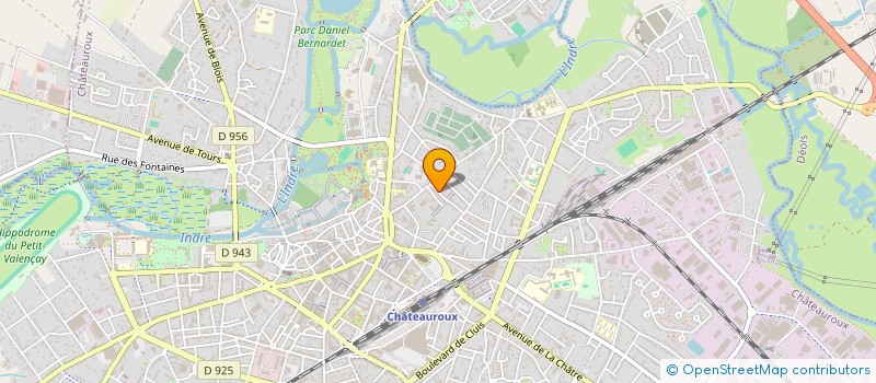 localisation de l'entreprise L.M. DIFFUSION à CHATEAUROUX