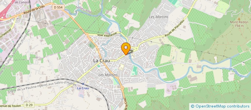 localisation de l'entreprise L.M.DIFFUSION PRODUCTION à LA CRAU