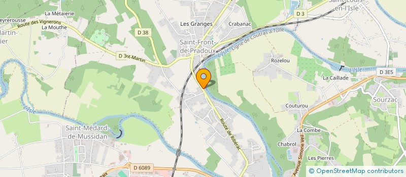 localisation de l'entreprise L.M DIFFUSIONS à SAINT-FRONT-DE-PRADOUX
