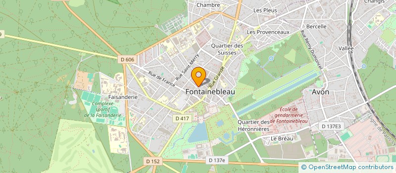 localisation de l'entreprise L M DISTRIBUTION à FONTAINEBLEAU
