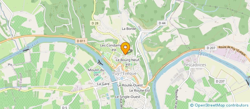 localisation de l'entreprise L&M DOMAINE DE L'AMEILLEE  PUY-L'EVEQUE