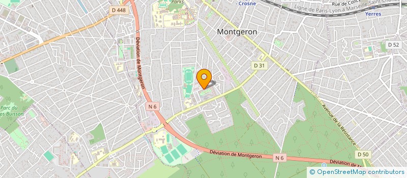 localisation de l'entreprise L M ELEC à MONTGERON