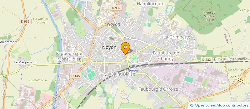 localisation de l'entreprise L.M ETANCHEITE à NOYON