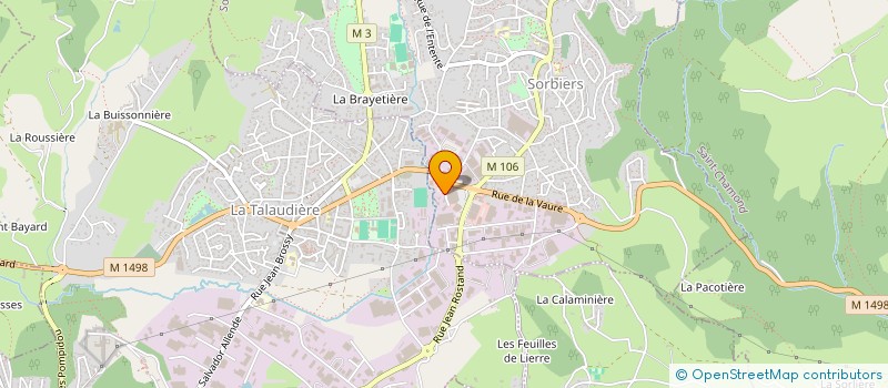 localisation de l'entreprise L.M.G à SORBIERS