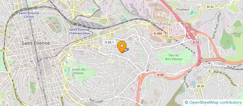 localisation de l'entreprise L & M HARMONIE  SAINT-ETIENNE