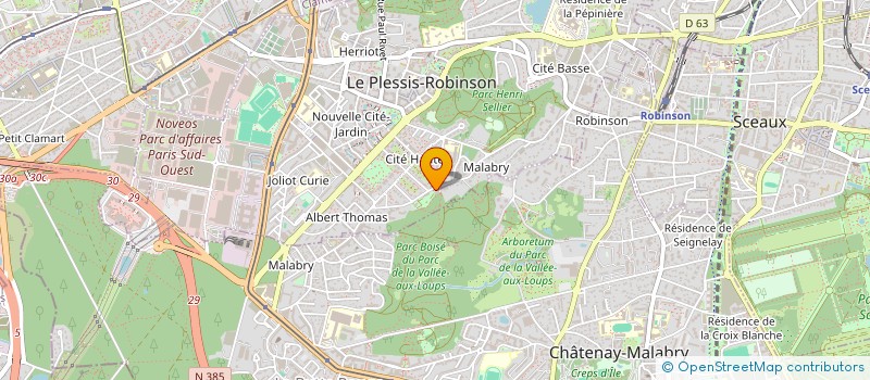 localisation de l'entreprise L.M HOLDING à LE PLESSIS-ROBINSON