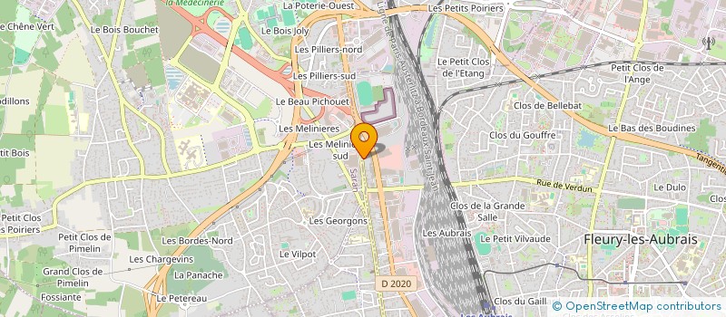 localisation de l'entreprise L.M. HOMES à FLEURY-LES-AUBRAIS