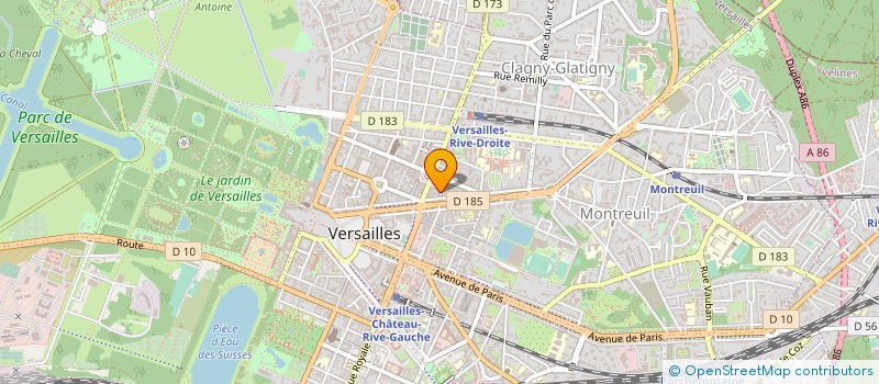 localisation de l'entreprise L.M. INSTITUT à VERSAILLES