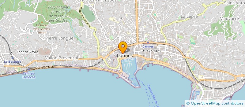localisation de l'entreprise L.M.J.DIFFUSION à CANNES
