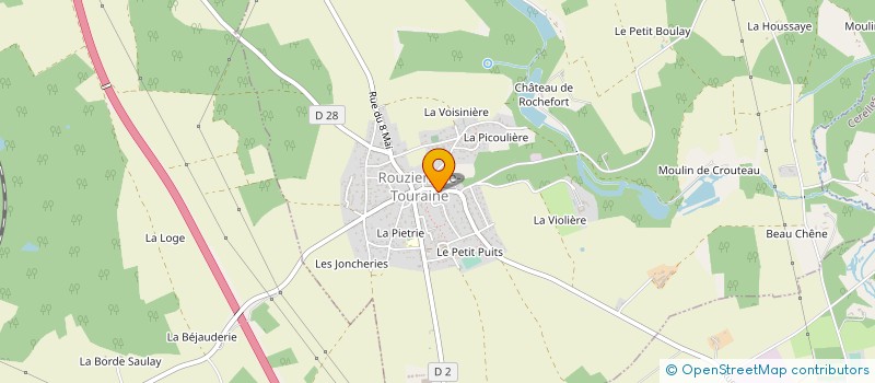 localisation de l'entreprise L.M.J INVESTISSEMENTS à ROUZIERS-DE-TOURAINE