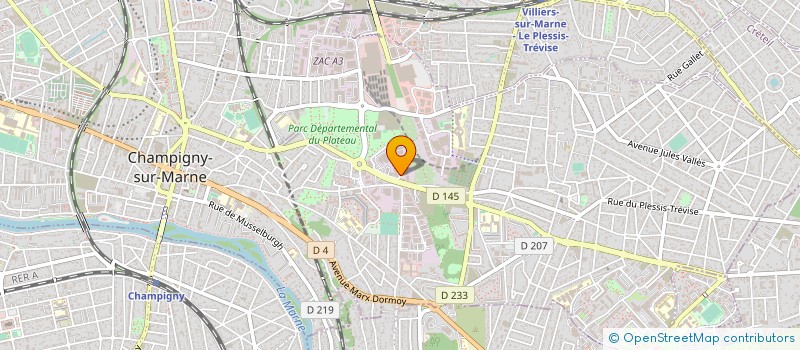localisation de l'entreprise L.M.J. PIAU à CHAMPIGNY-SUR-MARNE