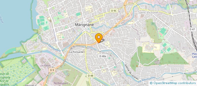 localisation de l'entreprise L.M.K à MARIGNANE