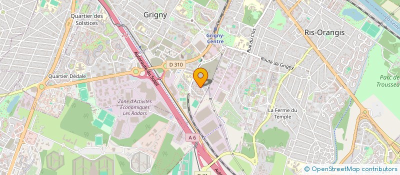 localisation de l'entreprise L.M.K. ALIMENTATION GENERALE à GRIGNY