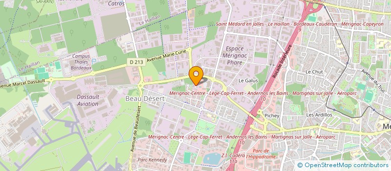 localisation de l'entreprise L.M.K DISTRIBUTION à MERIGNAC