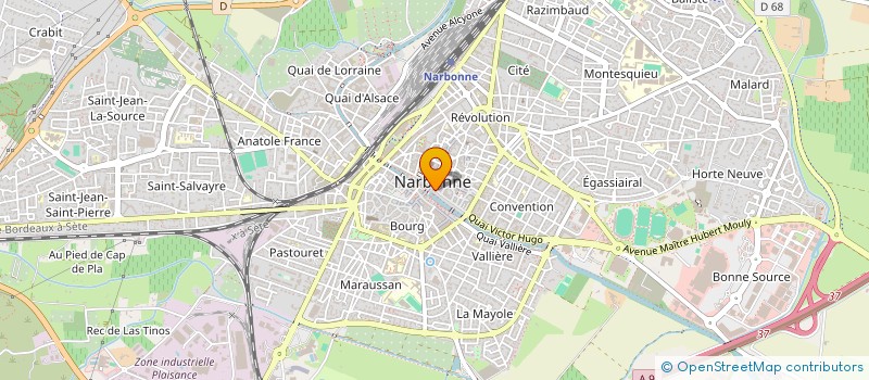 localisation de l'entreprise L.M.L.  NARBONNE