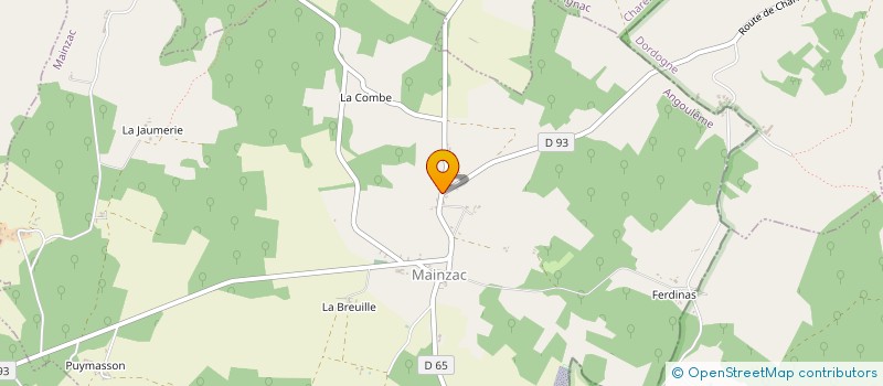 localisation de l'entreprise L.M. LE BOIS à SOUFFRIGNAC