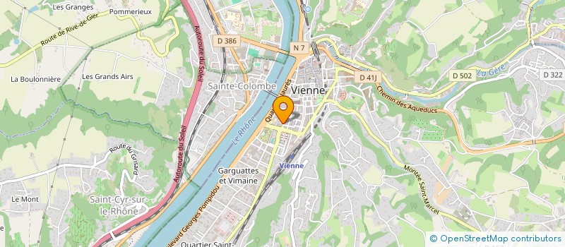 localisation de l'entreprise L.M.M.  VIENNE