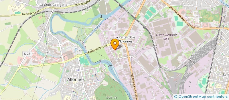 localisation de l'entreprise L.M. MANUTENTION à LE MANS