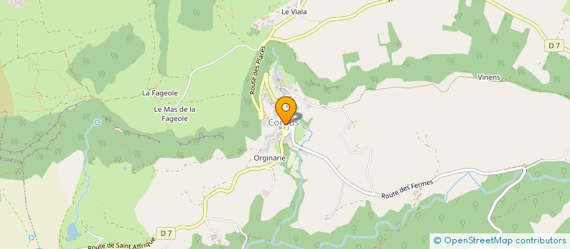 localisation de l'entreprise L & M MICHELI  CORNUS