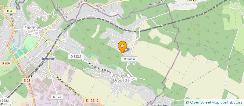 localisation de l'entreprise L.M.N.  DROUE-SUR-DROUETTE