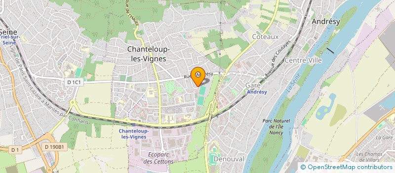 localisation de l'entreprise L.M.N.  CHANTELOUP-LES-VIGNES