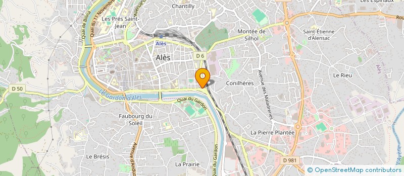 localisation de l'entreprise L.M.N à ALES