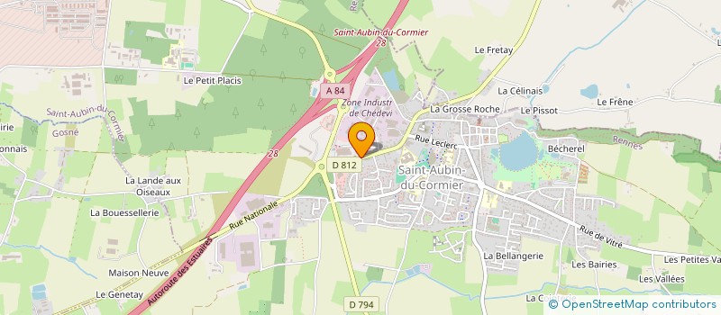 localisation de l'entreprise L M N & CO  SAINT-AUBIN-DU-CORMIER
