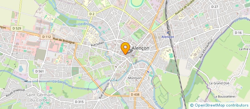 localisation de l'entreprise L.M. OPTICIEN à ALENCON