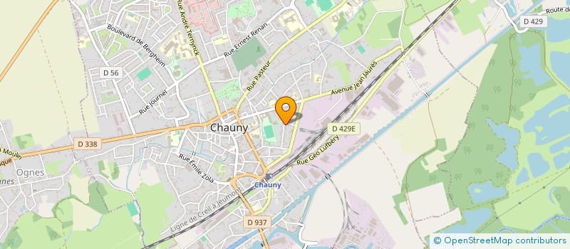 localisation de l'entreprise L.M.P.  CHAUNY