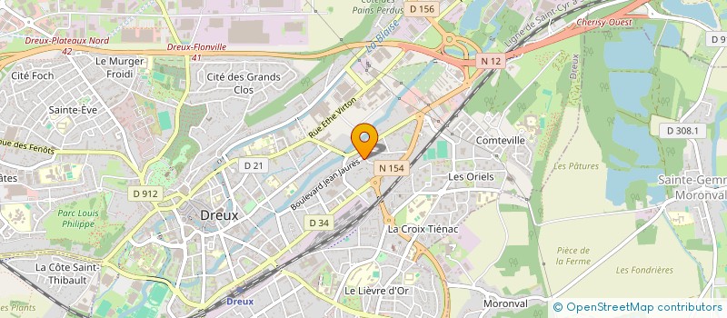 localisation de l'entreprise L.M.P à DREUX