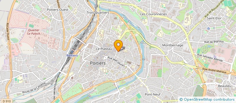 localisation de l'entreprise L.M.P.IMMOBILIER à POITIERS