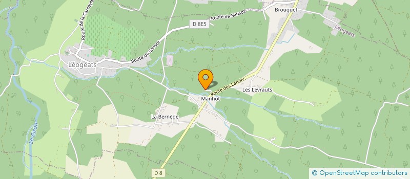 localisation de l'entreprise L.M PEINTURE  LEOGEATS