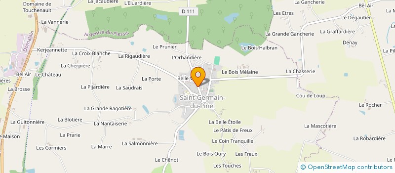 localisation de l'entreprise L.M PEINTURE REVETEMENTS  SAINT-GERMAIN-DU-PINEL