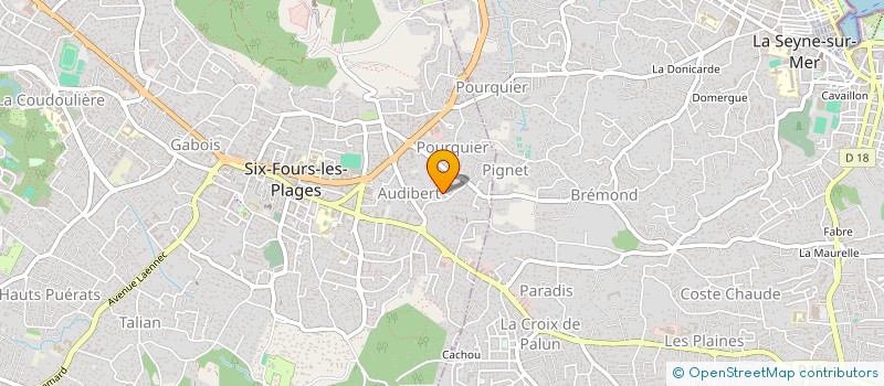 localisation de l'entreprise L&M PLOMBERIE  SIX-FOURS-LES-PLAGES