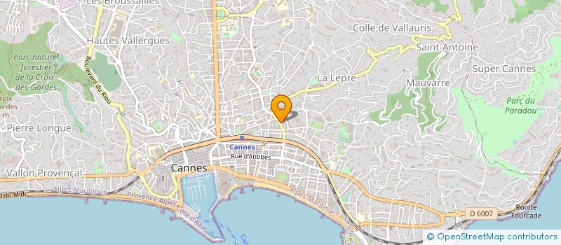 localisation de l'entreprise L.M. PRODUCTIONS à CANNES