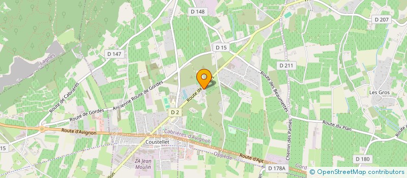 localisation de l'entreprise L.M.R.  GORDES